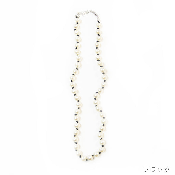 【accessoire du H.】カラーコード使いパールネックレス(105451112)